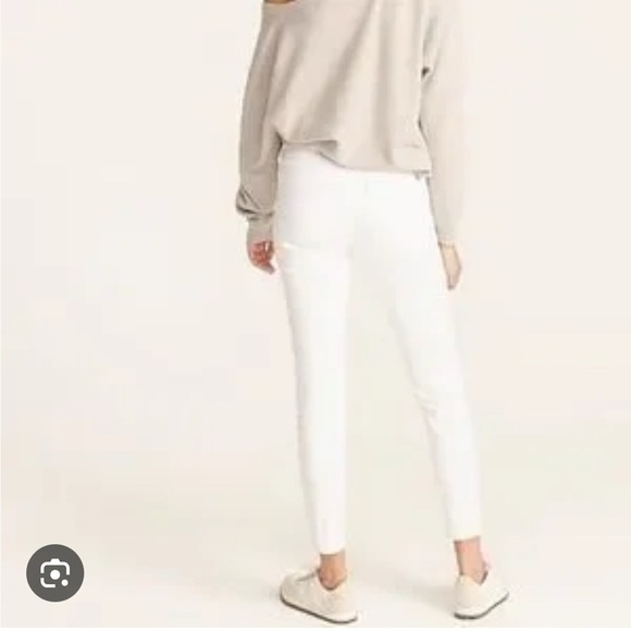J.Crew 8” Toothpick White Jeans - Picture 2 of 11
